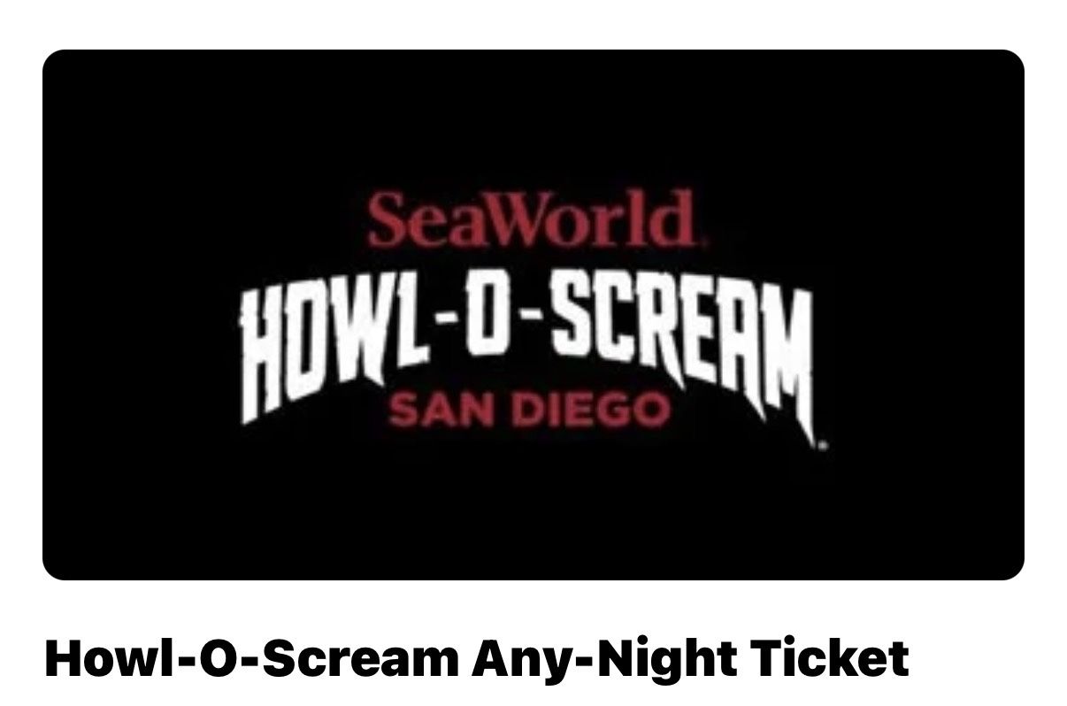 Hawk-O-Scream ticket