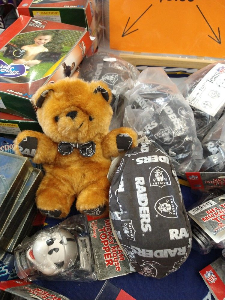 Las Vegas Raiders Teddy Bear / Football