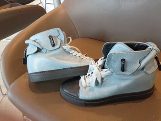 Buscemi High-Top Leather Sneakers