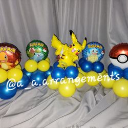 Pokémon Balloon Centerpieces 