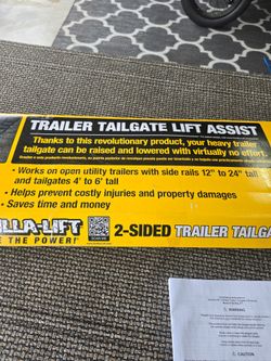 Trailer lift gate 1 side
