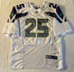 Seattle Seahawks STITCHED Richard Sherman #25 white jersey - men’s 48
