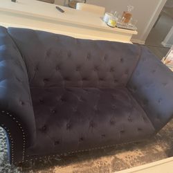 Blue Love Seat