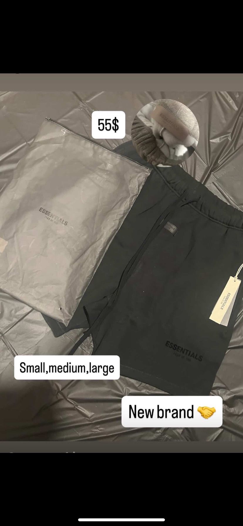 Blavk Essential Shorts Size Xs