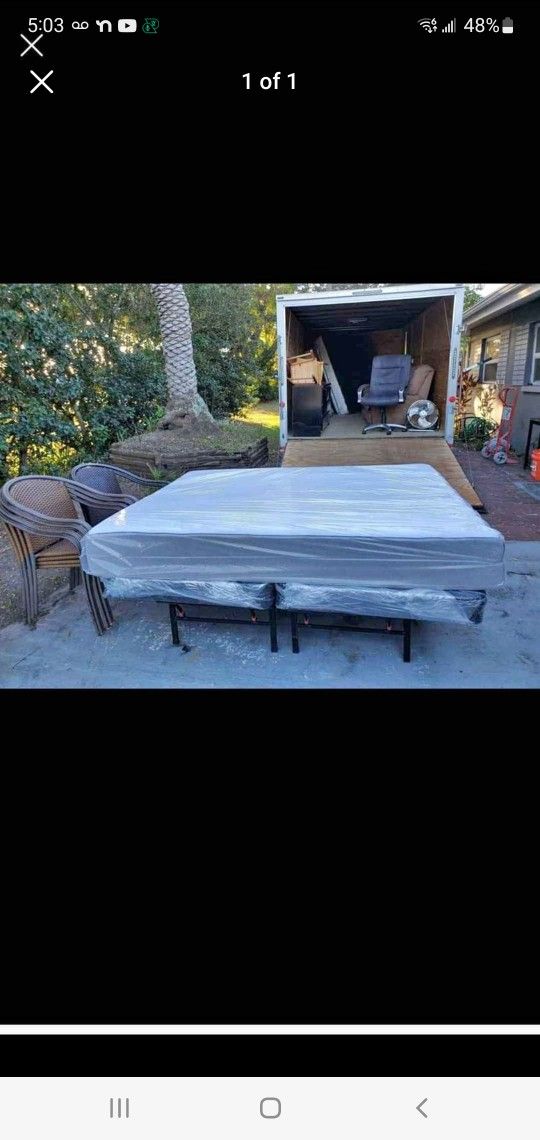 King sizes thick pillow top double sided bed