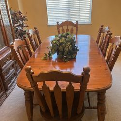 Dinning Room Table And China Cabinet