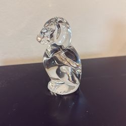 Steuben Crystal Dog Figurine