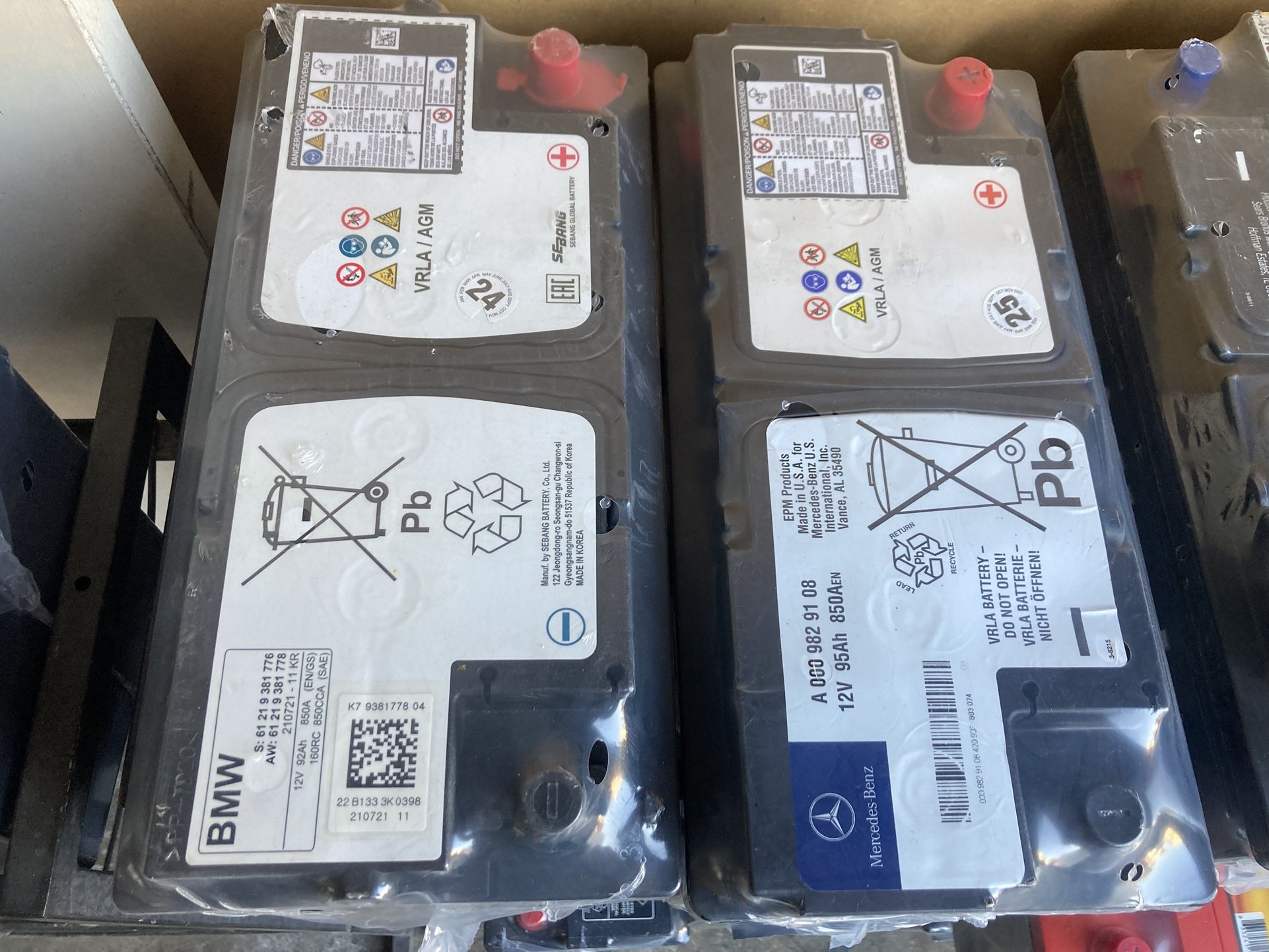 Car batteries