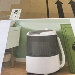 Portable Mini Washing Machine SemiAutomatic Washer and Spinner Combo with Single Tub