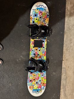 Kids Burton Chopper 110 Board & GSS Bindings with boots size 5