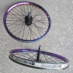 KHE Oil Slick wheelset / Skyway Tuff Wheels 