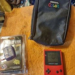 Gameboy color with Pokémon gold and accessories Everything's tested and works Amazing will not separate all original.