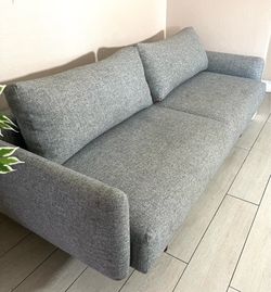 Innovation Living - Frode Dark Wood Styletto Sofa Bed Gray. Luxury sofa