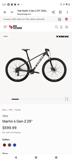 2016 26"trek mountain bike looks similar to pic, not the same, runs good $75 obo