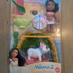 NEW Disney Moana 2 Doll & Pua Playset With Accessories and Water Reveal Features