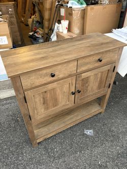 Farmhouse sideboard buffet cabinet kitchen storage cabinet 