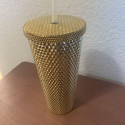 20oz Gold Plastic Tumbler