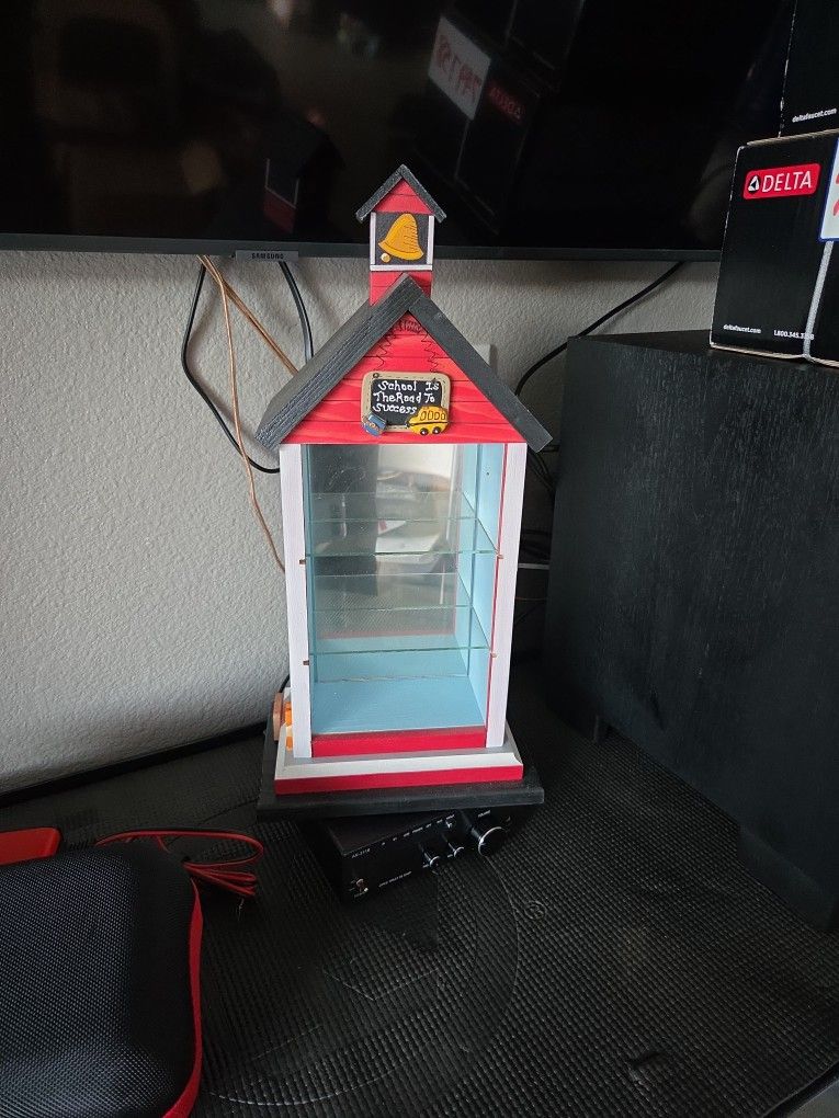 Small glass collectible showcase