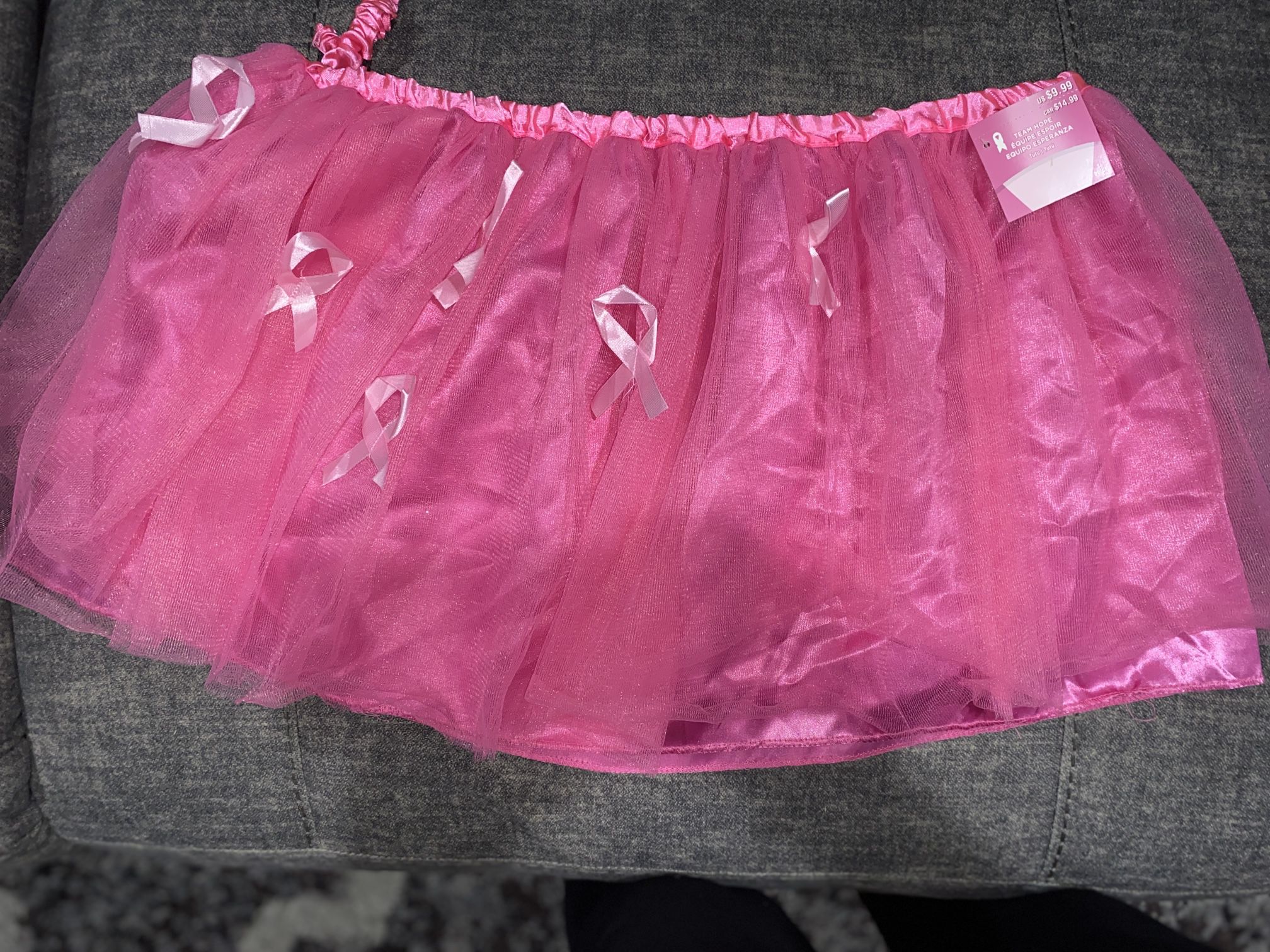 Breast Cancer Awareness Tutu Ribbon Tie Skirt