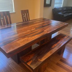 Stunning Sheesham Wooden Dining Set