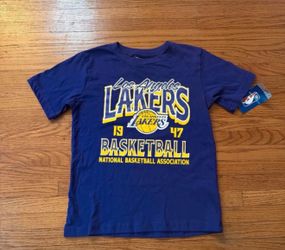 Boys Basketball Lakers NBA 1947 short sleeved shirt Small