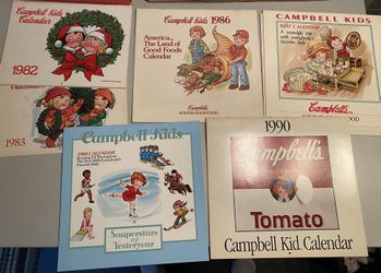 8 Campbell Kids Calendars ! 