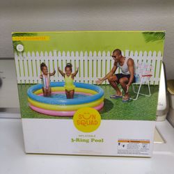 Inflatable 3 Ring Pool "New" $17 OBO Takes