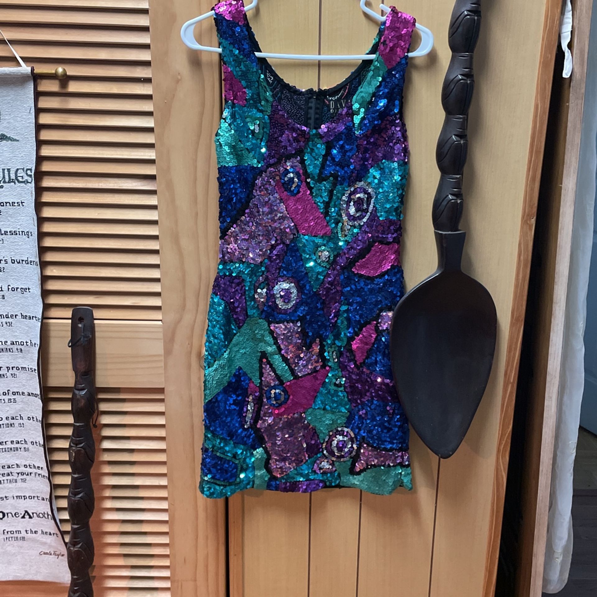 Mini Sequins Dress Size Small