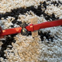 Brand New Coral / Red Talbots Pineapple Belt 