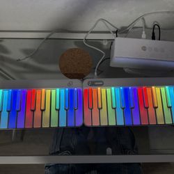 For Sale: 61-Key Smart Digital Piano Keyboard with Lighted Keys – 100% New!