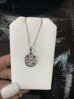Atocha silver coin pendant with silver chain 18”