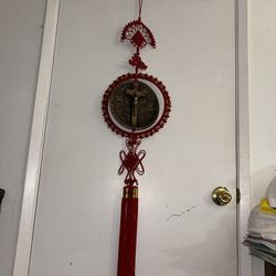 Unique Rare Metal Copper Catholic Christianity Jesus Cross/Plate Wall Decoration