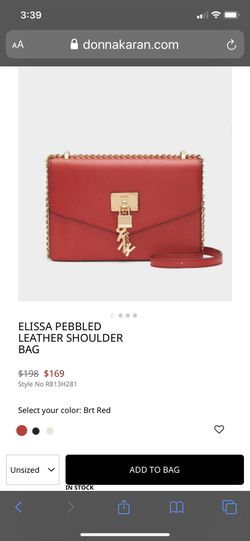 DKNY ~ RED Elissa Bag.