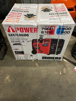 New in box inverter generator dual fuel remote start