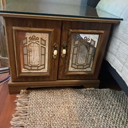 Mid Century End Table And Bedside Tables