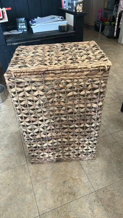 New Wicker Hamper With Tags