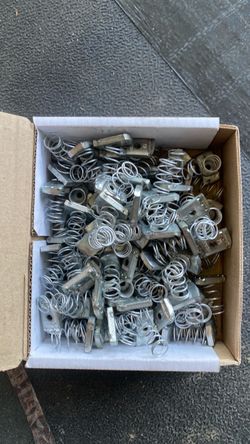 Spring nut, 1/4” channel nut with springs power strut 100pk