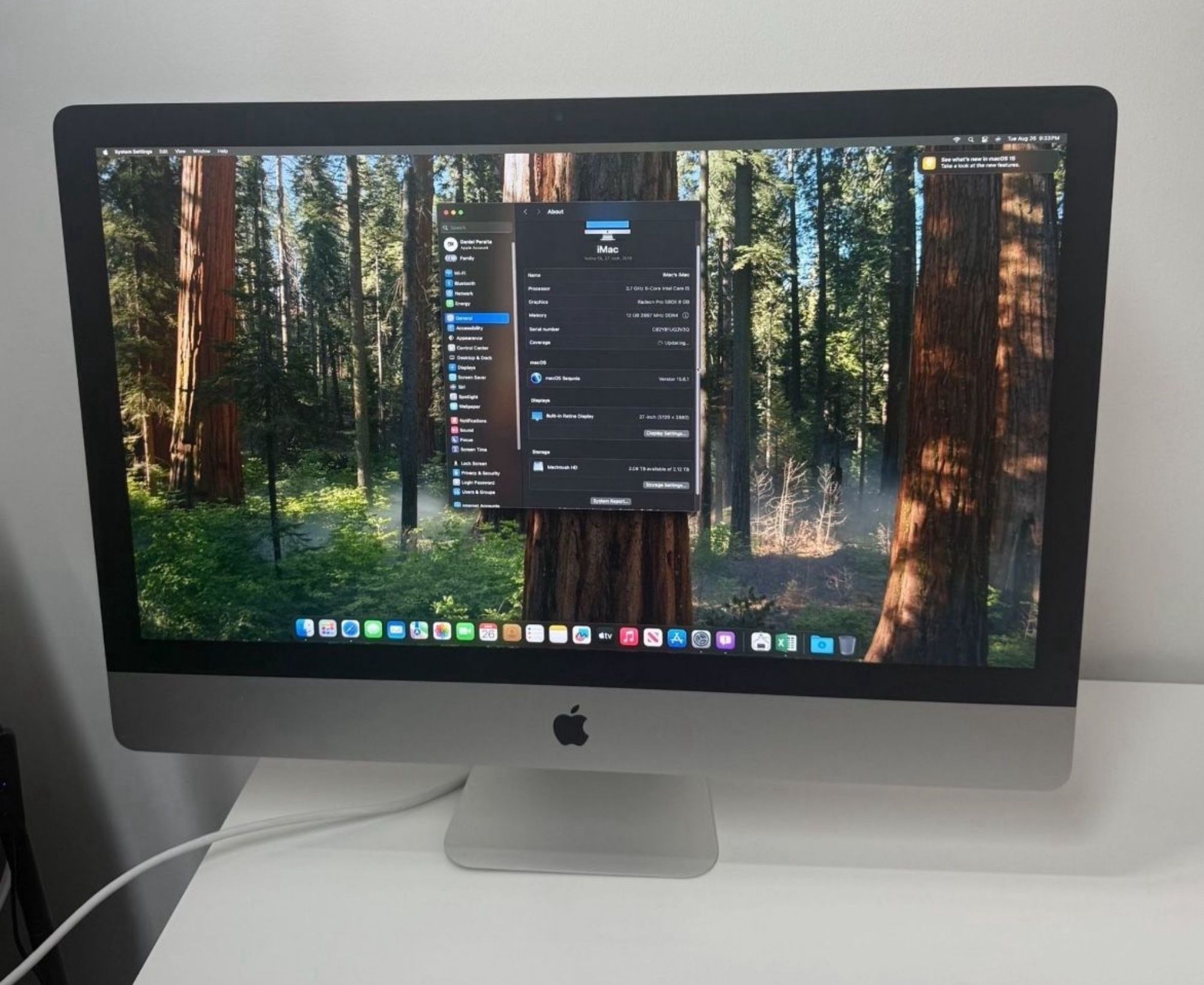 iMac 27 2019 5K Core i5 12Gb SSD 2Tb