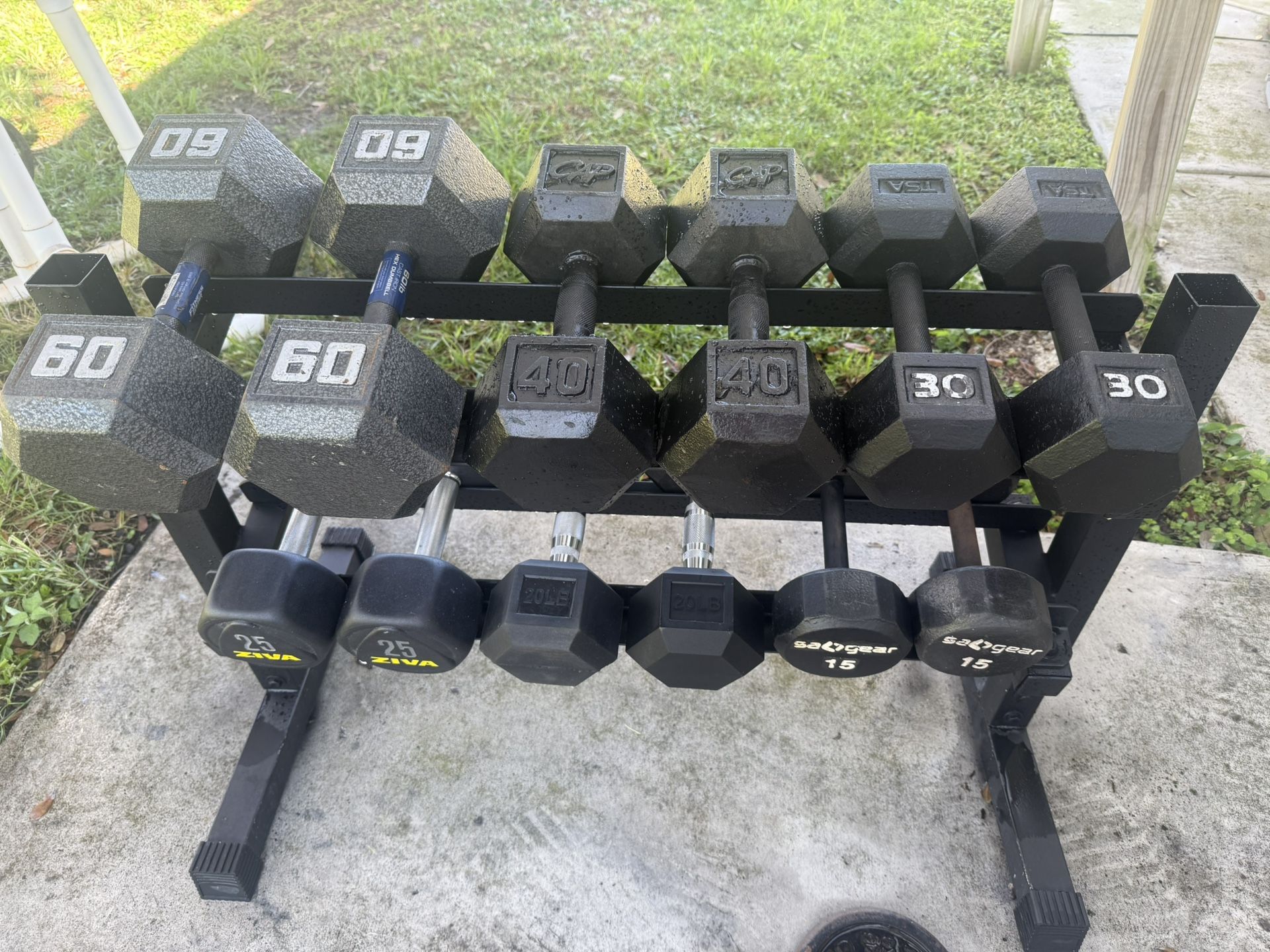Dumbbells And Rack . Its Available Questions Will Be Blocked 