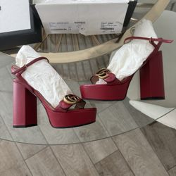 Gucci Marmont Platform Shoes Size 35.5 Or 36 