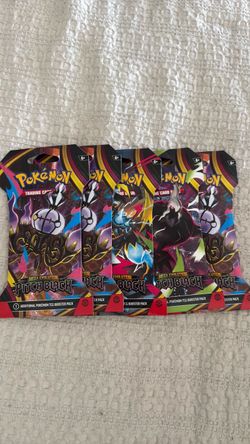 Pitch black pokeman 5 packs $55
