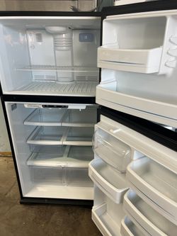 GE black top freezer refrigerator   -free delivery
