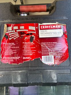 Craftsman 108-Piece Mechanics Tool Set & Socket Kit (With Driver Bit Accessory) - Model 99575