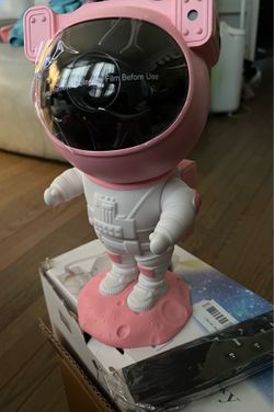 Ace Gamer Astronaut  Galaxy Projector (Pink/White)