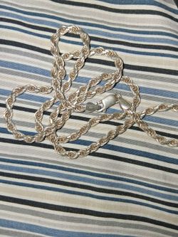 2mm 22in diamond cut rope chain