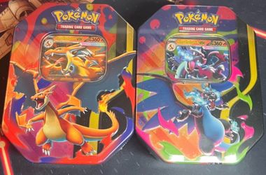 Pokemon Mega Charizard X Ex Tin OR Mega Charizard Y Ex Tin (SEALED)