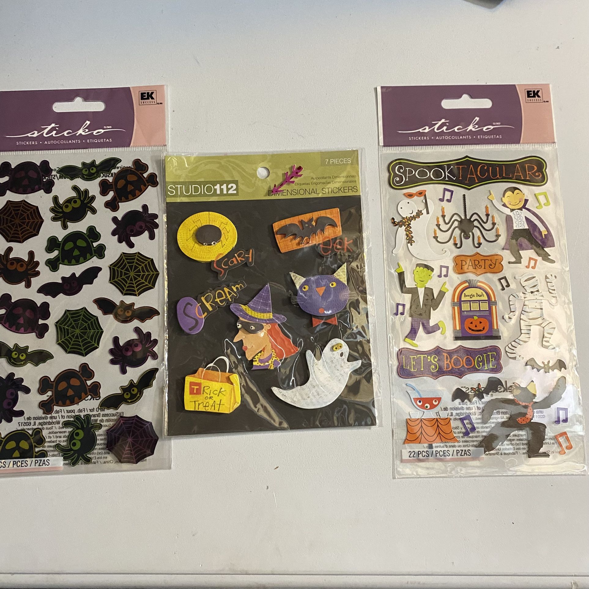 Lot Of 3 Stickers For Crafting Or Scrapbooking