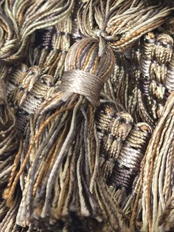 Vtg CONSO J22204 18 Yds Gold Brown 3-3/4 Tassel Fringe Trimmings Sew Upholstery
