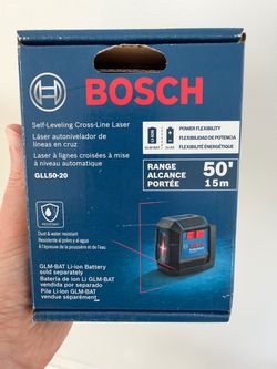 Bosch Self-Leveling Cross-Line Laser GLL50-20