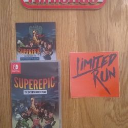 SWITCH SUPER EPIC THE ENTERTAINMENT WAR EMPTY CASE NO GAME!